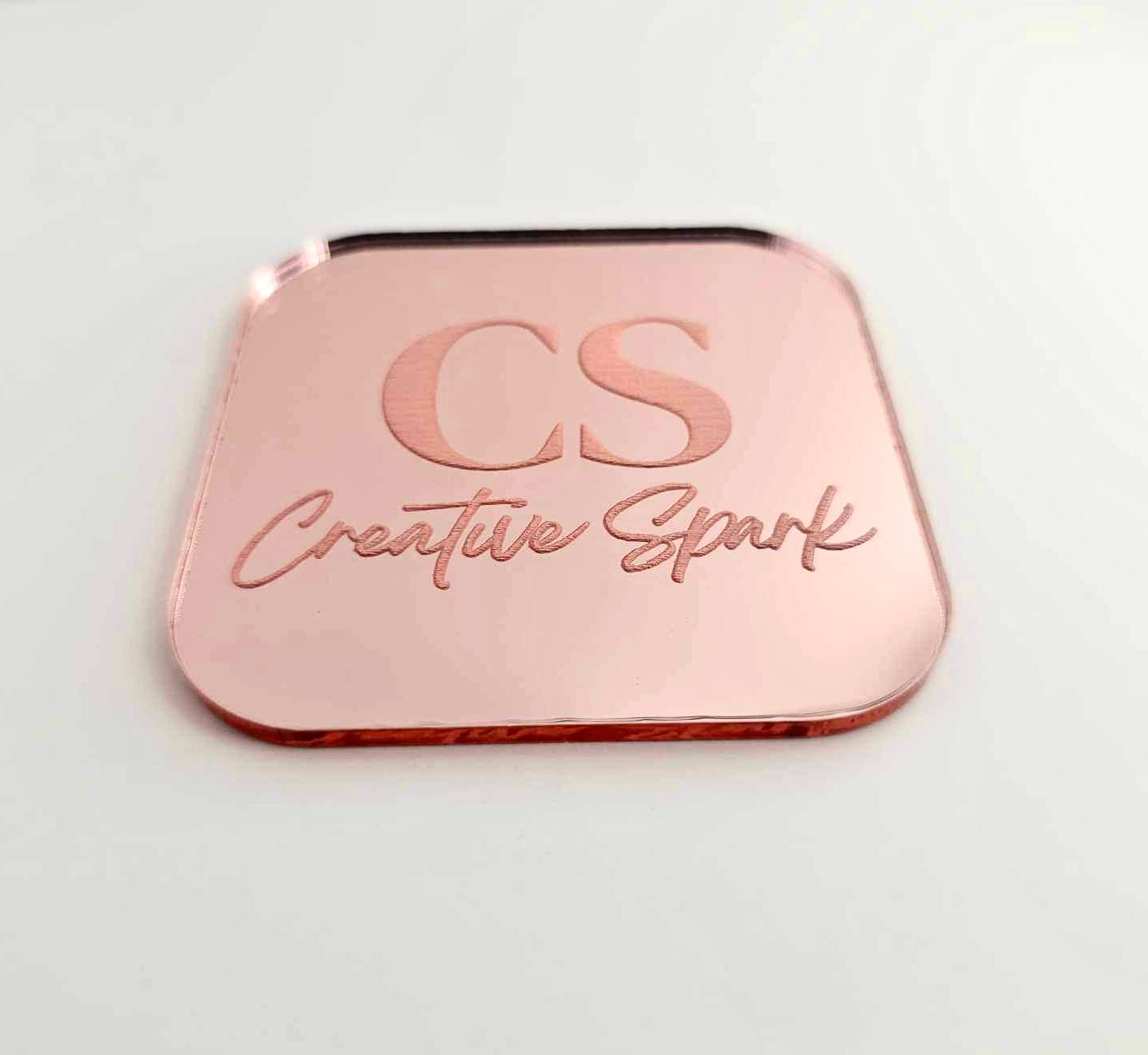 Rose Gold Mirrored Acrylic